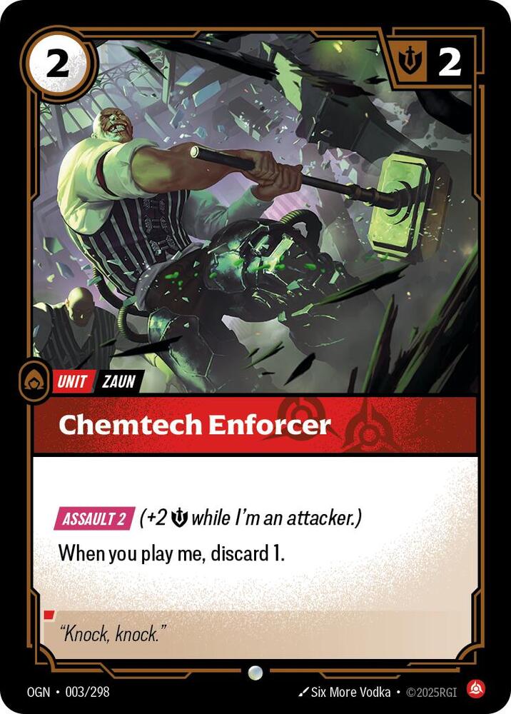 Chemtech Enforcer (003/298 - Common) [Riftbound TCG: Origins]