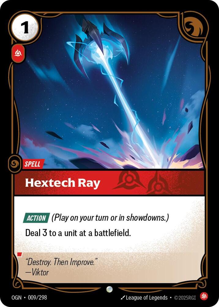 Hextech Ray (009/298 - Common) [Riftbound TCG: Origins]