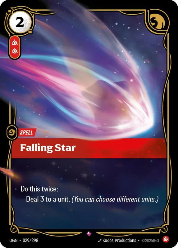 Falling Star (029/298 - Rare) [Riftbound TCG: Origins]