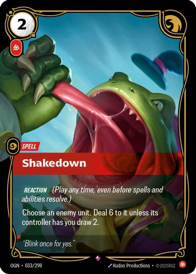 Shakedown (033/298 - Rare) [Riftbound TCG: Origins]