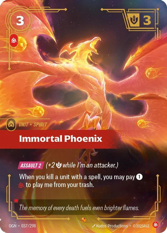 Immortal Phoenix (037/298 - Epic) [Riftbound TCG: Origins]