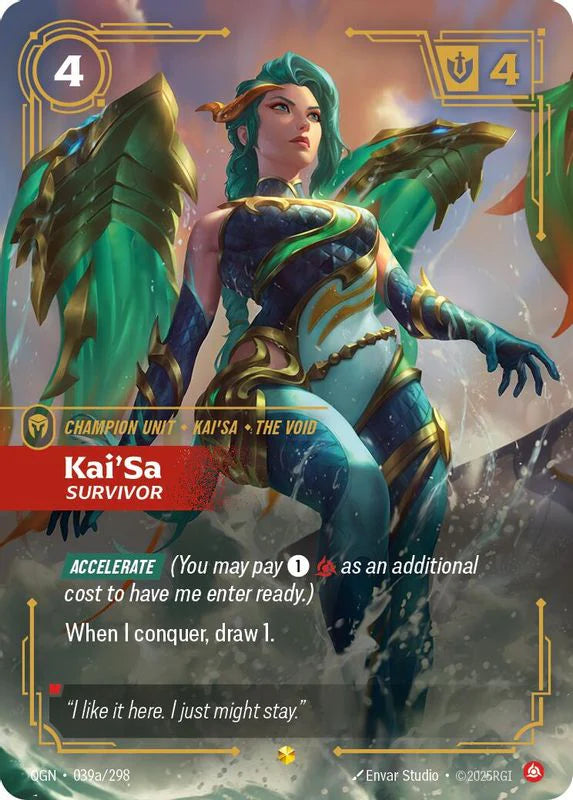 Kai'sa - Survivor (039a/298 - Alternate) [Riftbound TCG: Origins]