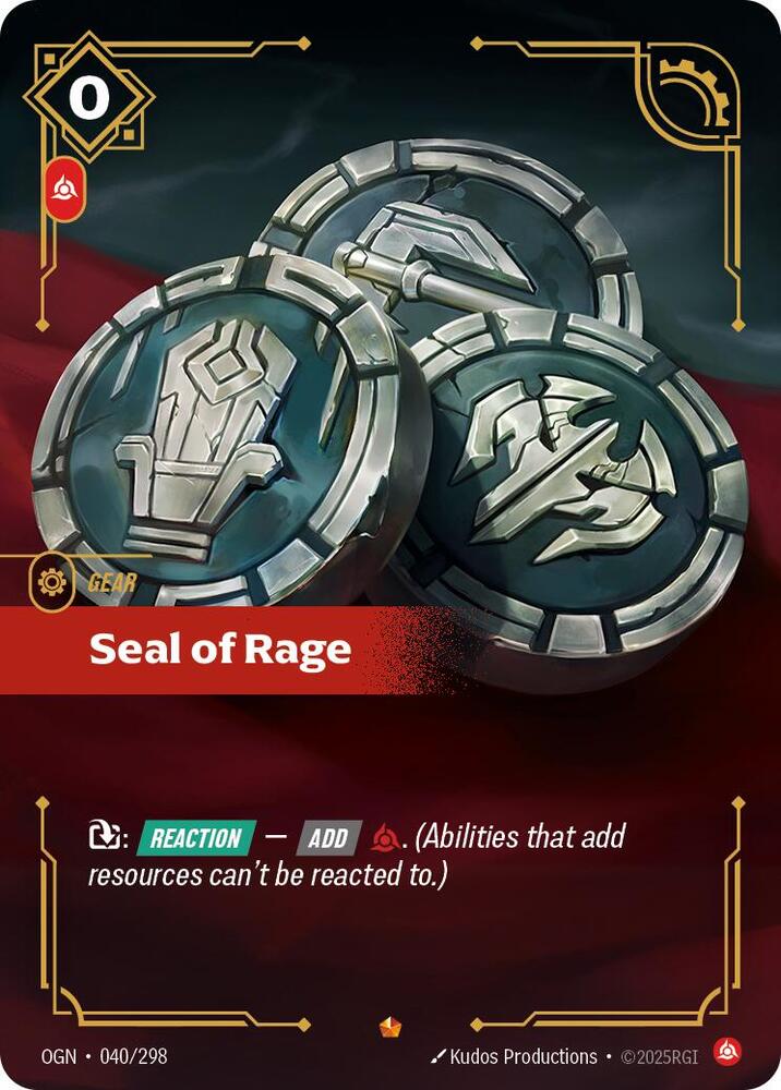 Seal of Rage (040/298 - Epic) [Riftbound TCG: Origins]