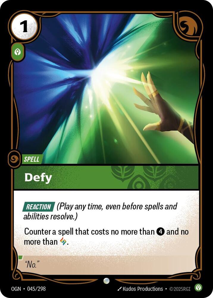 Defy (045/298 - Common) [Riftbound TCG: Origins]