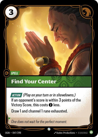 Find Your Center (047/298 - Common) [Riftbound TCG: Origins]
