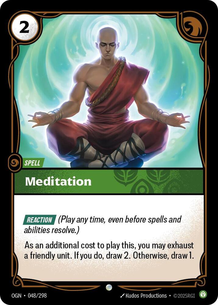 Meditation (048/298 - Common) [Riftbound TCG: Origins]