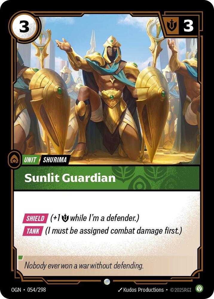 Sunlit Guardian (054/298 - Common) [Riftbound TCG: Origins]