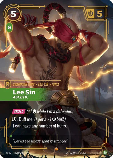 Lee Sin - Ascetic (078/298 - Epic) [Riftbound TCG: Origins]
