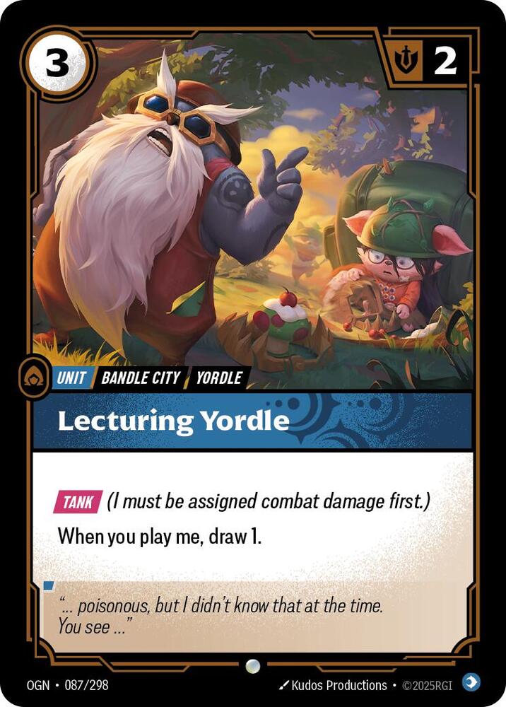 Lecturing Yordle (087/298 - Common) [Riftbound TCG: Origins]