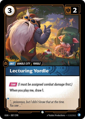 Lecturing Yordle (087/298 - Common) [Riftbound TCG: Origins]