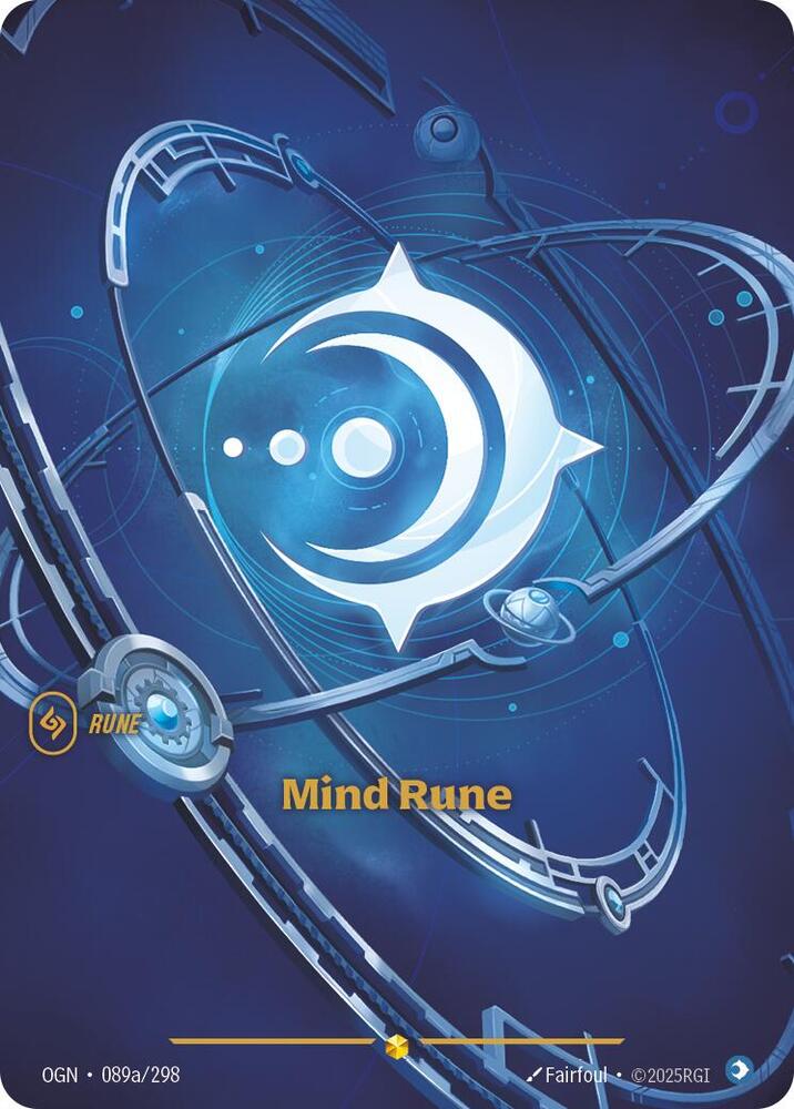 Mind Rune (089a/298 - Alternate) [Riftbound TCG: Origins]