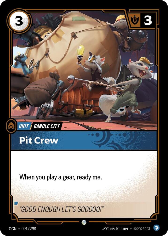Pit Crew (091/298 - Common) [Riftbound TCG: Origins]