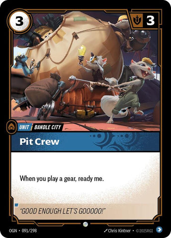 Pit Crew (091/298 - Common) [Riftbound TCG: Origins]