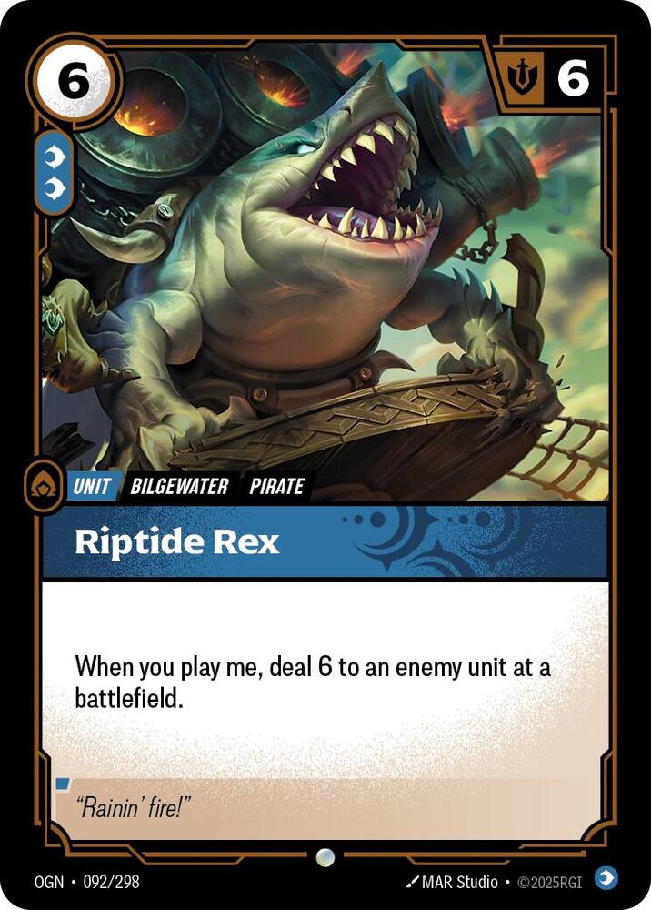 Riptide Rex (092/298 - Common) [Riftbound TCG: Origins]