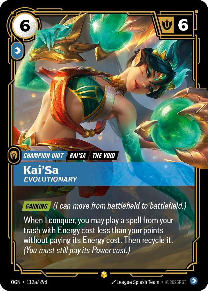 Kai'sa - Evolutionary (112a/298 - Rare) [Riftbound TCG: Origins]