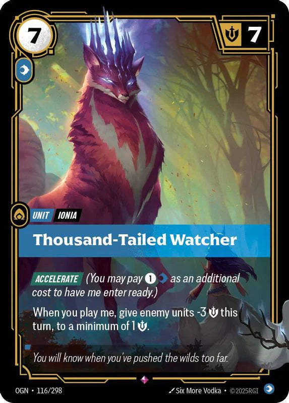 Thousand-Tailed Watcher (116/298 - Rare) [Riftbound TCG: Origins]