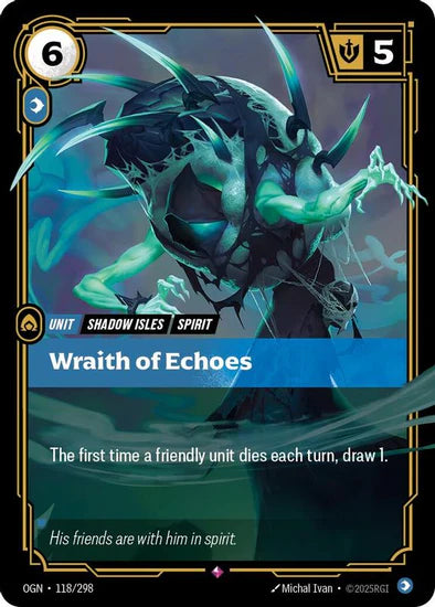 Wraith of Echoes (118/298 - Rare) [Riftbound TCG: Origins]