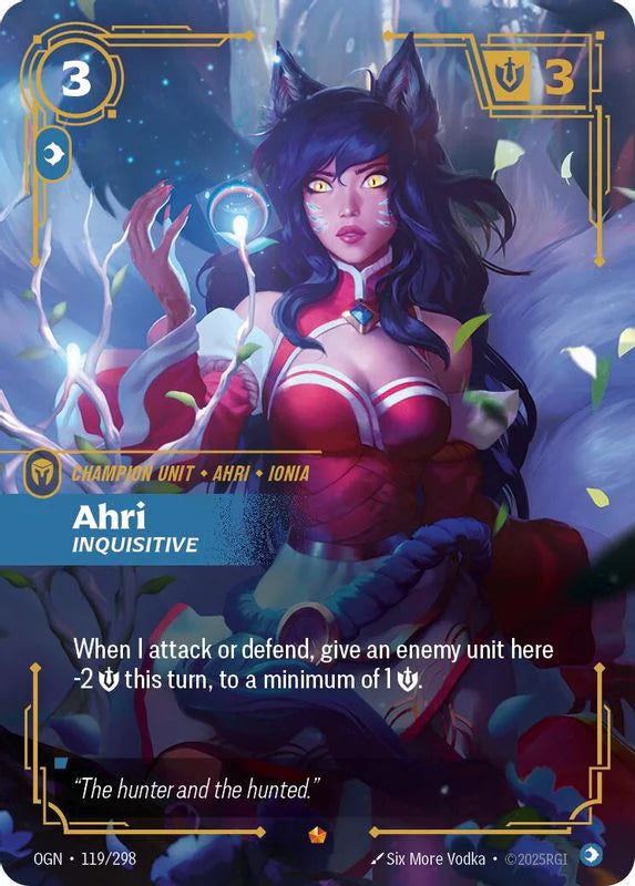 Ahri - Inquisitive (119/298 - Epic) [Riftbound TCG: Origins]