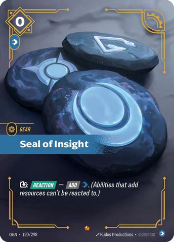 Seal of Insight (120/298 - Epic) [Riftbound TCG: Origins]