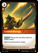 Cannon Barrage (127/298 - Common) [Riftbound TCG: Origins]