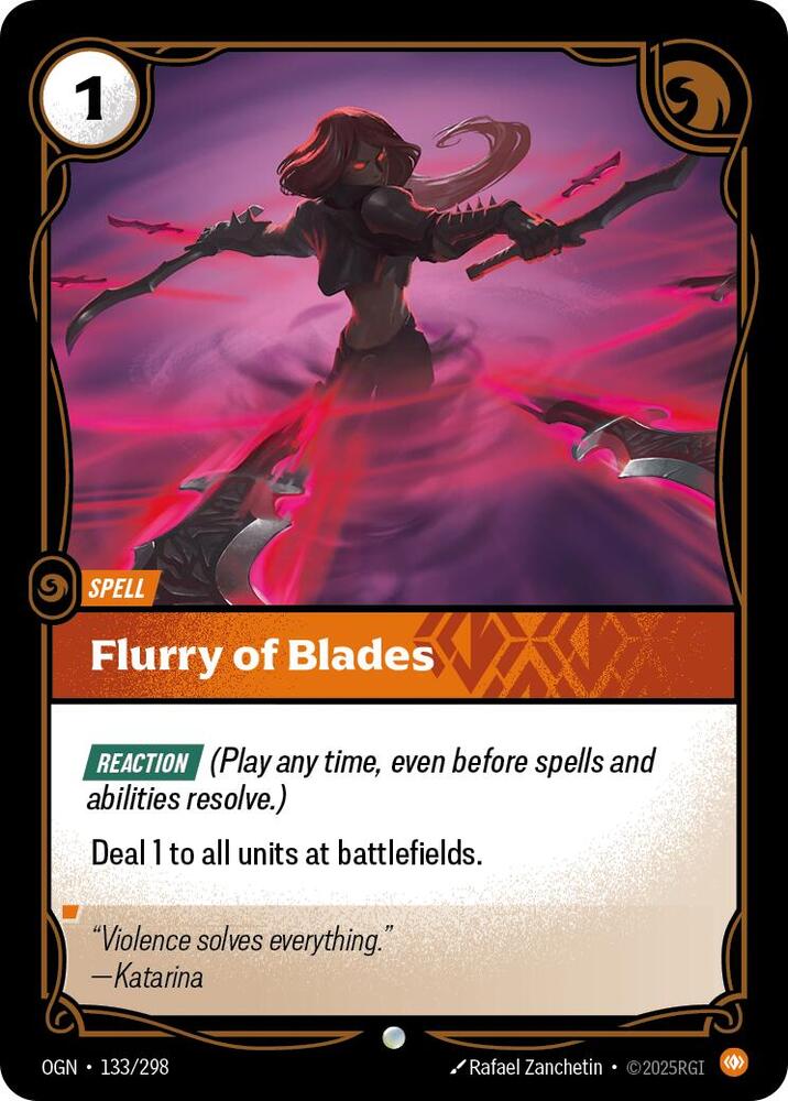 Flurry of Blades (133/298 - Common) [Riftbound TCG: Origins]
