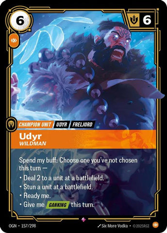Udyr - Wildman (157/298 - Rare) [Riftbound TCG: Origins]