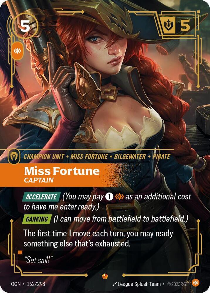 Miss Fortune - Captain (162/298 - Epic) [Riftbound TCG: Origins]