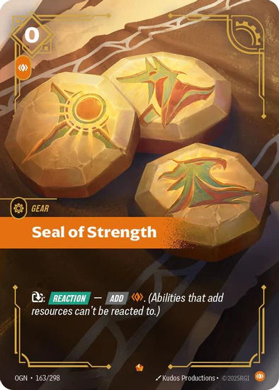 Seal of Strength (163/298 - Epic) [Riftbound TCG: Origins]