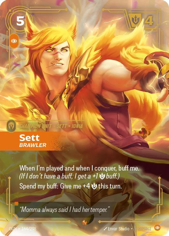 Sett - Brawler (164/298 - Epic) [Riftbound TCG: Origins]