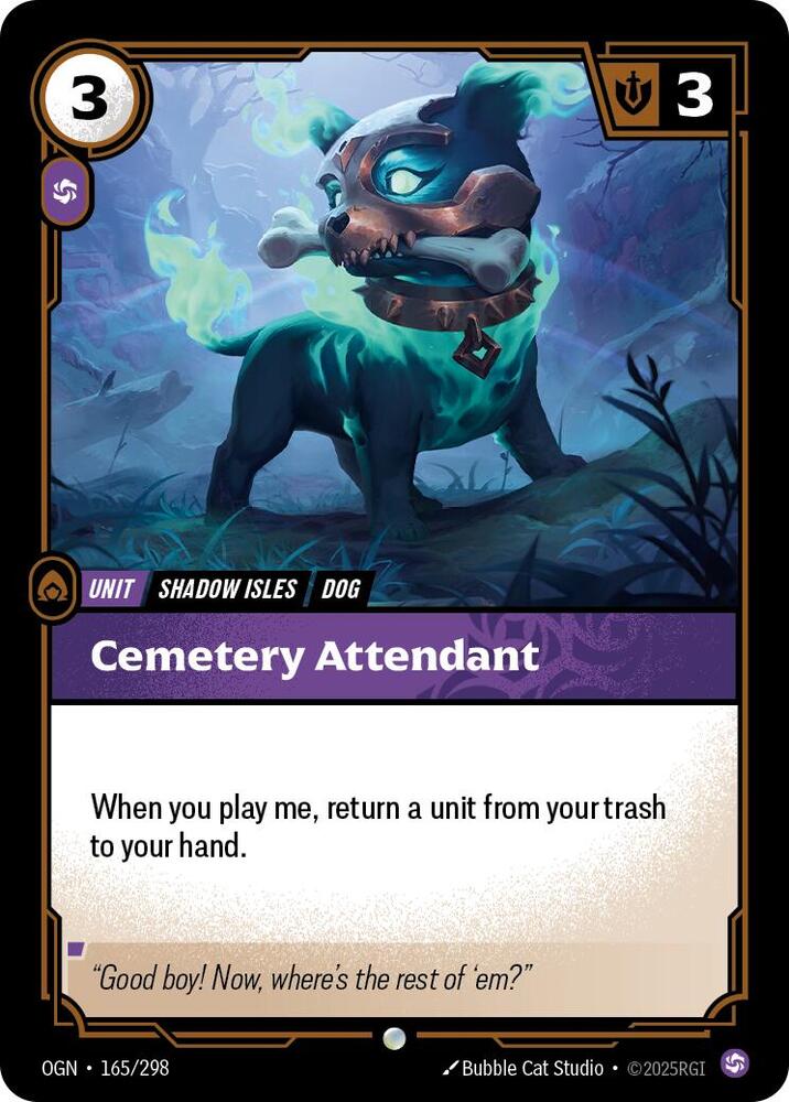 Cemetery Attendant (165/298 - Common) [Riftbound TCG: Origins]