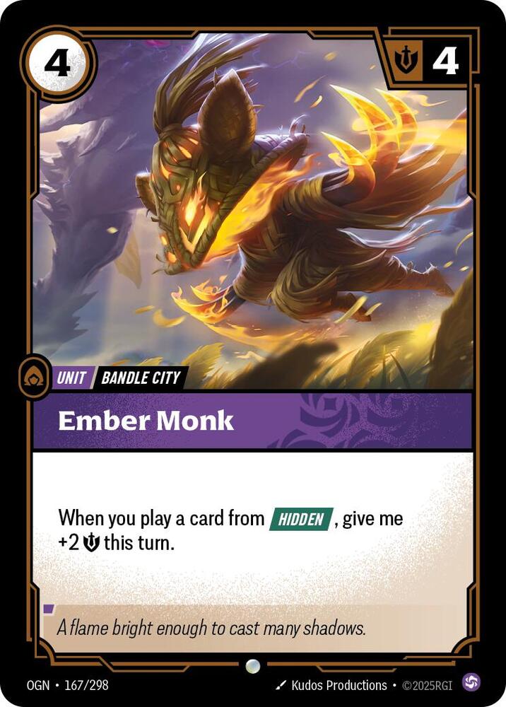 Ember Monk (167/298 - Common) [Riftbound TCG: Origins]