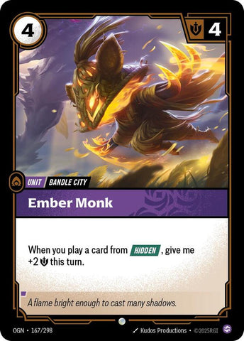 Ember Monk (167/298 - Common) [Riftbound TCG: Origins]