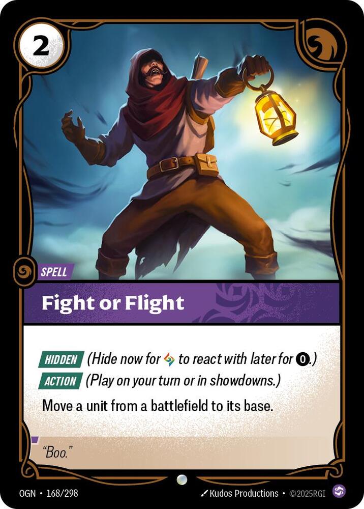 Fight or Flight (168/298 - Common) [Riftbound TCG: Origins]