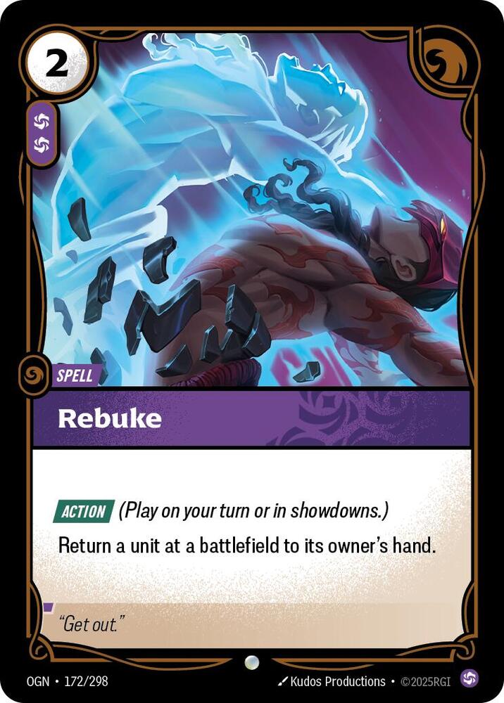 Rebuke (172/298 - Common) [Riftbound TCG: Origins]