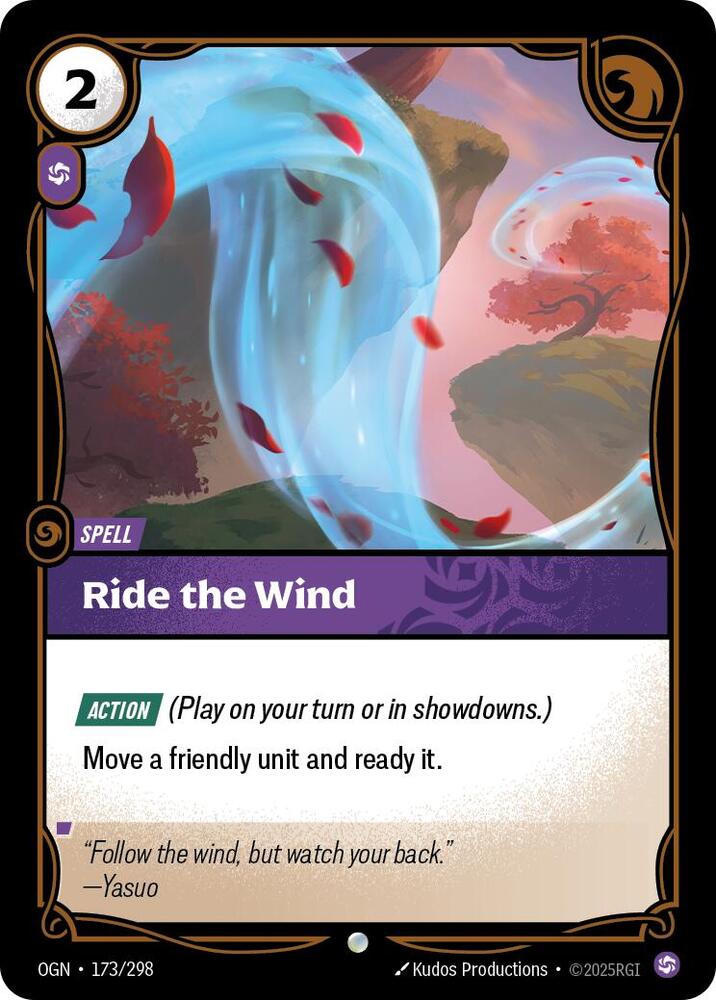 Ride the Wind (173/298 - Common) [Riftbound TCG: Origins]