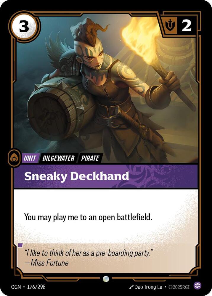 Sneaky Deckhand (176/298 - Common) [Riftbound TCG: Origins]