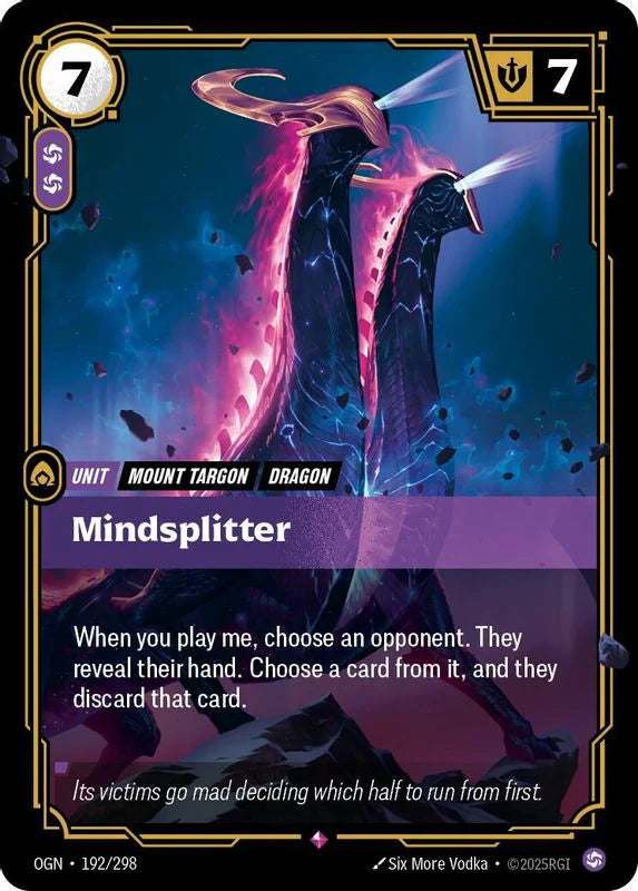 Mindsplitter (192/298 - Rare) [Riftbound TCG: Origins]