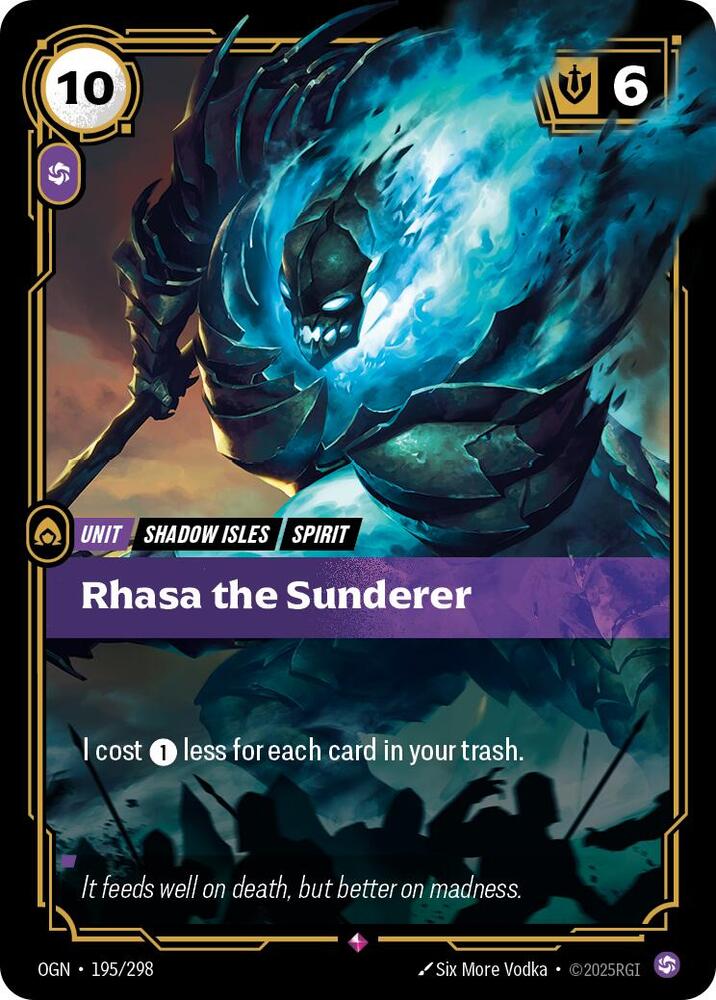 Rhasa the Sunderer (195/298 - Rare) [Riftbound TCG: Origins]