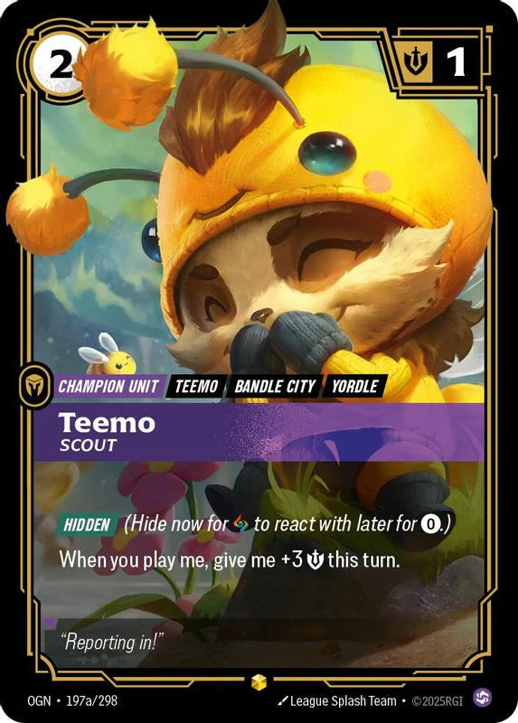 Teemo - Scout (197a/298 - Alternate) [Riftbound TCG: Origins]