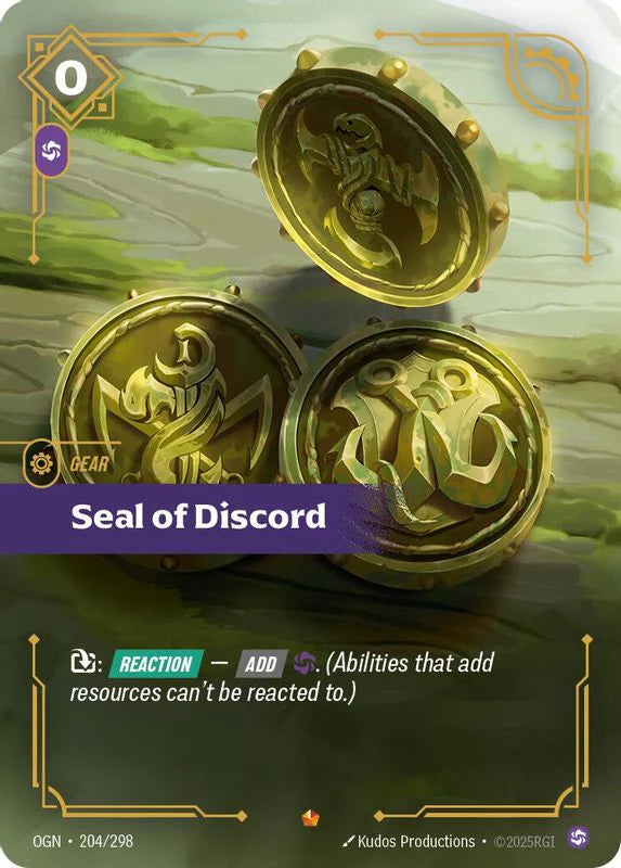 Seal of Discord (204/298 - Epic) [Riftbound TCG: Origins]