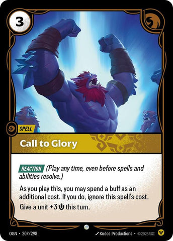 Call to Glory (207/298 - Common) [Riftbound TCG: Origins]
