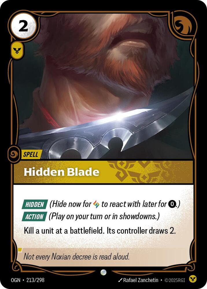 Hidden Blade (213/298 - Common) [Riftbound TCG: Origins]