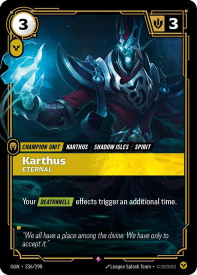Karthus - Eternal (236/298 - Rare) [Riftbound TCG: Origins]