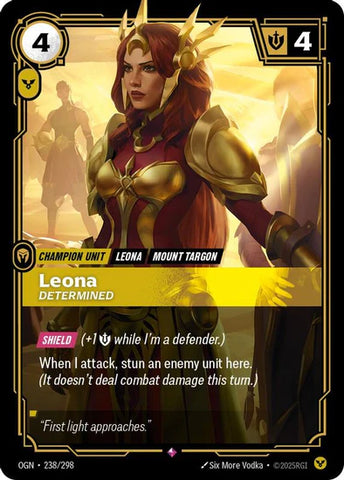 Leona - Determined (238/298 - Rare) [Riftbound TCG: Origins]