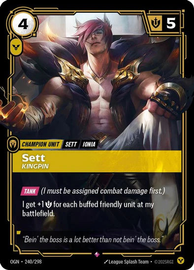 Sett - Kingpin (240/298 - Rare) [Riftbound TCG: Origins]