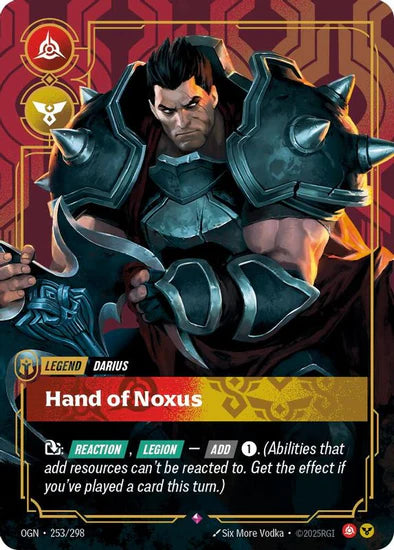 Darius - Hand of Noxus (253/298 - Rare) [Riftbound TCG: Origins]