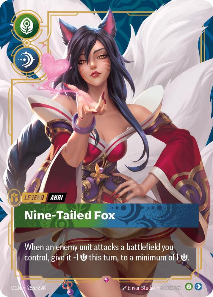 Ahri - Nine-Tailed Fox (255/298 - Rare) [Riftbound TCG: Origins]