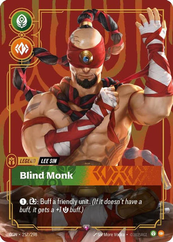 Lee Sin - Blind Monk (257/298 - Rare) [Riftbound TCG: Origins]