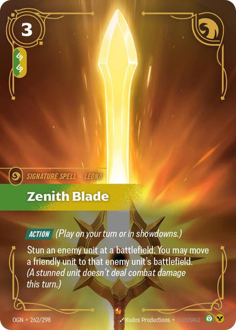 Zenith Blade (262/298 - Epic) [Riftbound TCG: Origins]