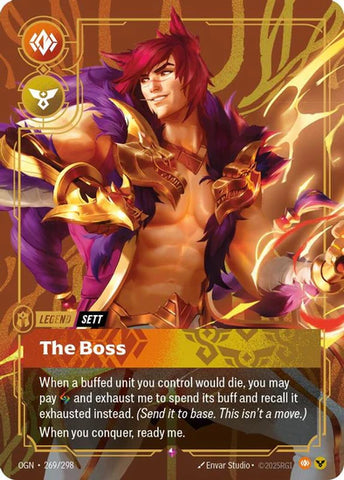 Sett - The Boss (269/298 - Rare) [Riftbound TCG: Origins]